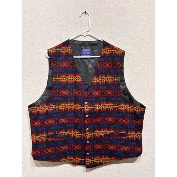 Pendleton Vest Aztec Navajo Pattern XXL Wool - Picture 2 of 6